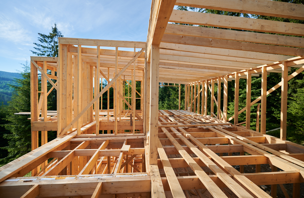 Image of timber framed houses